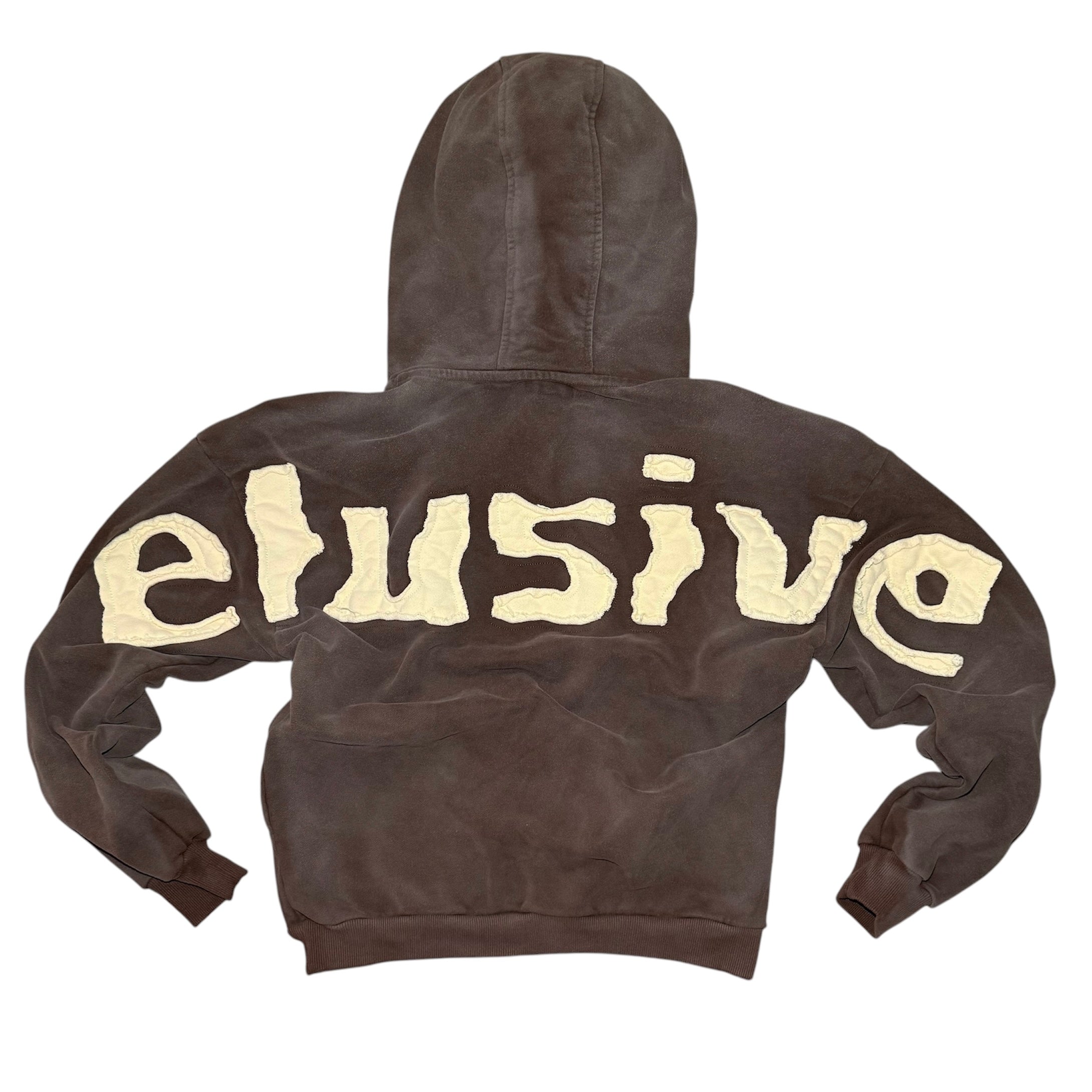 brown patch hoodie